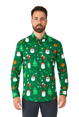 Kerst Overhemd Santaboss Heren