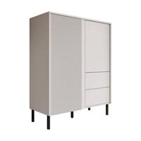 Meubella Dressoir Margareth - Wit - 100 cm - Hoog - thumbnail