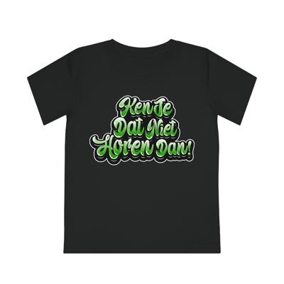 T-shirt regular zwart - kids - Ken je dat niet horen dan