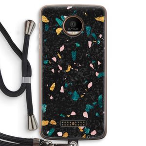 Terrazzo N°10: Motorola Moto Z Force Transparant Hoesje met koord