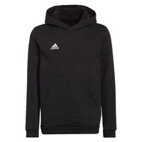 adidas Entrada 22 Sweat Hoodie Kids Zwart Wit - thumbnail