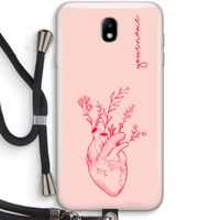 Blooming Heart: Samsung Galaxy J7 (2017) Transparant Hoesje met koord