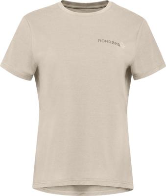 Norrona Femund Tech T-shirt Dames Oatmeal S