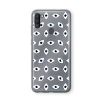 Eyes pattern: Samsung Galaxy A11 Transparant Hoesje