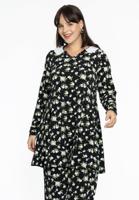 Yoek Tuniek wide bottom ALBA | Zwart | Maat 46/48