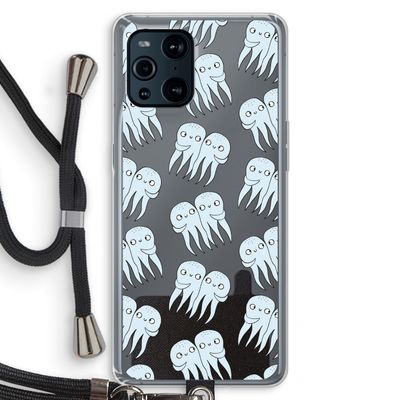 Octopussen: Oppo Find X3 Transparant Hoesje met koord