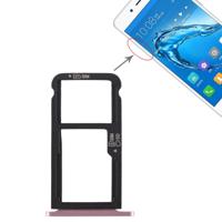 SIM-kaarthouder + SIM-kaarthouder / Micro SD-kaart lade voor Huawei genieten van 6s (roze)
