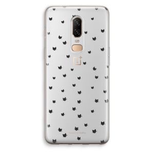 Kleine kattenkopjes: OnePlus 6 Transparant Hoesje