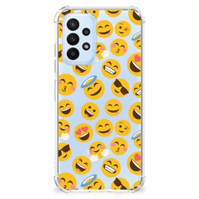 Samsung Galaxy A23 Doorzichtige Silicone Hoesje Emoji Samsung Galaxy A23 Doorzichtige Silicone Hoesje Emoji