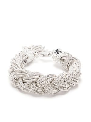 Emanuele Bicocchi bracelet Ice à design tressé - Blanc