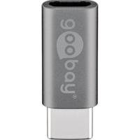 Goobay usb-c naar micro-usb adapter (grijs)