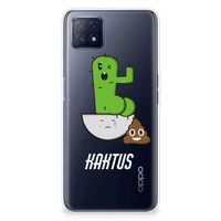 OPPO A53 5G | OPPO A73 5G Telefoonhoesje met Naam Cactus Poo