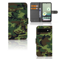 Google Pixel 6A Telefoon Hoesje Army Dark - thumbnail