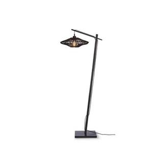 GOOD&MOJO Vloerlamp Zanzibar - Bamboe Zwart - 63x40x150cm