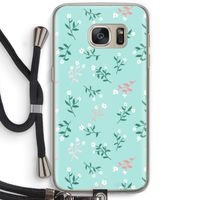 Small white flowers: Samsung Galaxy S7 Transparant Hoesje met koord