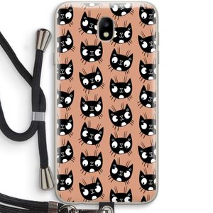 Kat: Samsung Galaxy J7 (2017) Transparant Hoesje met koord