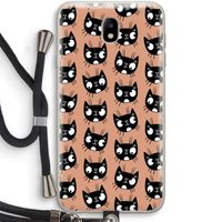 Kat: Samsung Galaxy J7 (2017) Transparant Hoesje met koord