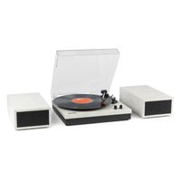 Retro Platenspeler met Bluetooth en Speakers - Fenton RP165M - Incl. Naald - Marmer