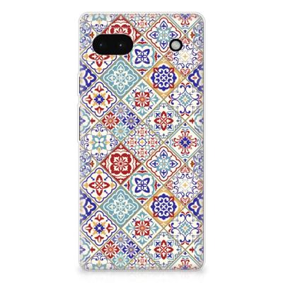 Google Pixel 6A | TPU | Siliconen hoesje | Tiles Color Google Pixel 6A | TPU | Siliconen hoesje | Tiles Color