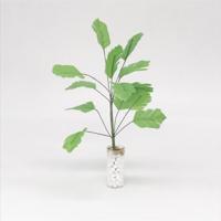 3 stuks 1:12 Mini Doll House Dollhouse plant model buitenlands speelgoed vaas banaan groene boom