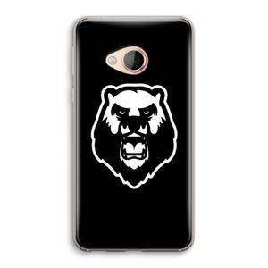Angry Bear (black): HTC U Play Transparant Hoesje