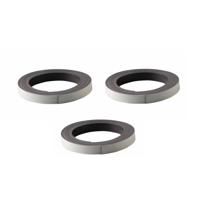 Rayher hobby materialen Magneetband - 3x - op rol - 2 meter x 12 mm - zwart - Magneetstrip