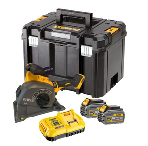 DeWalt DCG200T2 | Sleuvenfrees | 54V XR | FlexVolt | 125mm | 2x 6.0Ah accu's en snellader - DCG200T2-QW