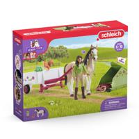 Schleich horse club sarah&apos;s kampeeruitstapje 42533