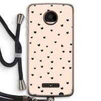 Kleine kattenkopjes: Motorola Moto Z Force Transparant Hoesje met koord