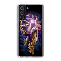 Aerial Angel: Samsung Galaxy S21 FE Transparant Hoesje