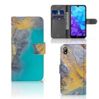 Huawei Y5 (2019) | Bookcase | Marble Blue Gold