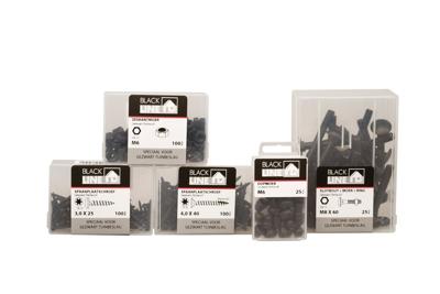Blackline Afdekkapje Kunststof Zwart M6 | 25 stuks - 6901.14.40060