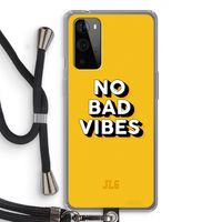 No Bad Vibes: OnePlus 9 Pro Transparant Hoesje met koord