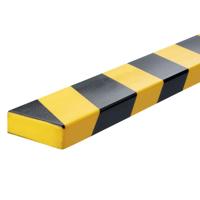 Beschermingsprofiel Durable S20 recht 1m geel zwart | 5 stuks
