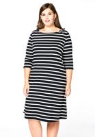 Yoek Jurk met strikjes | Blauw | Maat 58/60