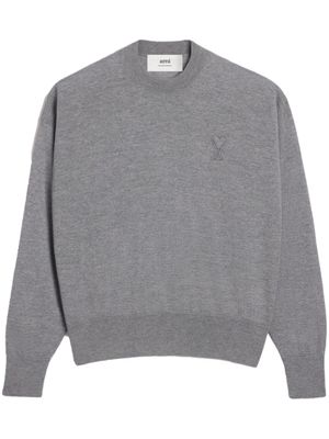 AMI Paris pull Ami de Coeur en laine - Gris