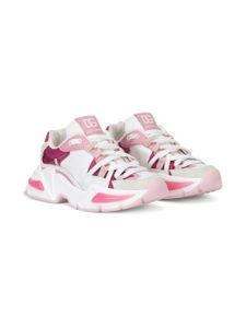 Dolce & Gabbana Kids baskets Airmaster à empiècements - Rose