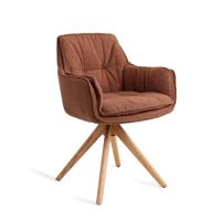 Jesper Home Eetkamerstoel 'Akune' Draaibaar, Revolve Oak Natural, kleur Acajou