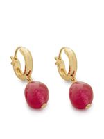 Monica Vinader boucles d'oreilles en vermeil 18ct serties de quartz