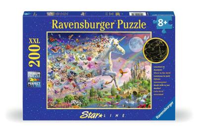 Ravensburger puzzel 200 XXL stukjes schitterende eenhoorn met vlinders
