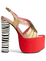 DSQUARED2 sandales colour block à plateforme
