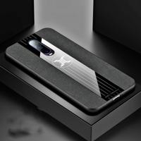Voor OPPO R17 PRO XINLI stiksels doek Textue schokbestendig TPU beschermhoes (zwart)