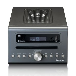 Lenco MC-175SI home audio systeem Home audio-microsysteem 40 W Zilver, Hout