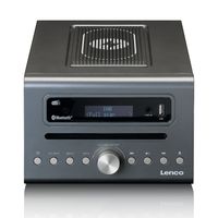 Lenco MC-175SI home audio systeem Home audio-microsysteem 40 W Zilver, Hout - thumbnail