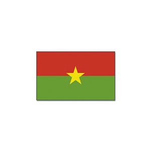 Landen thema vlag Burkina Faso 90 x 150 cm feestversiering