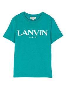 Lanvin Enfant t-shirt à logo imprimé - Vert