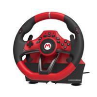 Hori Mario Kart Racing Wheel Pro Deluxe Zwart, Rood USB Stuurwiel + pedalen Analoog Nintendo Switch - thumbnail