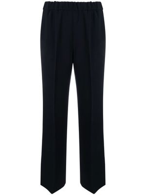 Alberto Biani pantalon en maille à carreaux - Bleu