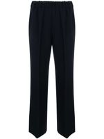 Alberto Biani pantalon en maille à carreaux - Bleu
