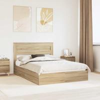 Bedframe met lade Sonoma Eiken 150 x 200 cm Bewerkt hout